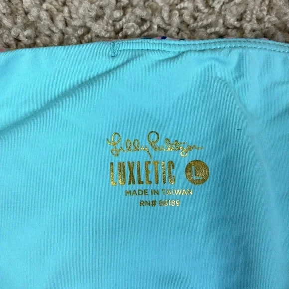 Lilly Pulitzer weekender high rise leggings splash dance sz lg - Picture 5 of 10